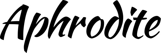 Vorschau des Bootsnamens "Aphrodite" als Schriftzug für "Bootsbeschriftung Klassisch 73"