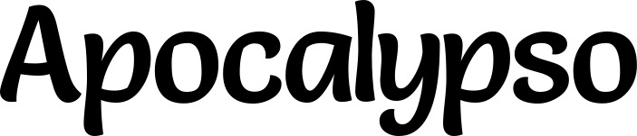 Vorschau des Bootsnamens "Apocalypso" als Schriftzug für "Bootsbeschriftung Klassisch 94"