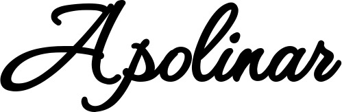 Vorschau des Bootsnamens "Apolinar" als Schriftzug für "Bootsbeschriftung Klassisch 111"
