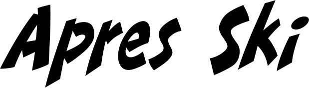 Vorschau des Bootsnamens "Apres Ski" als Schriftzug für "Bootsbeschriftung Klassisch 31"