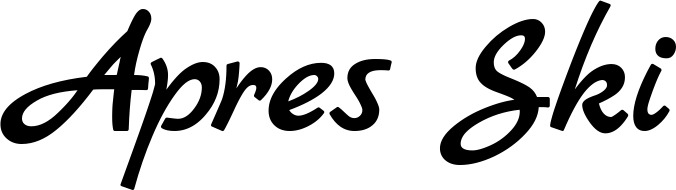 Vorschau des Bootsnamens "Apres Ski" als Schriftzug für "Bootsbeschriftung Klassisch 45"