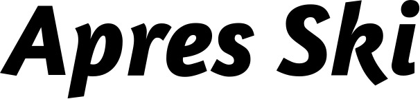 Vorschau des Bootsnamens "Apres Ski" als Schriftzug für "Bootsbeschriftung Kursiv 01"