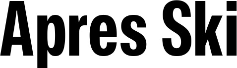 Vorschau des Bootsnamens "Apres Ski" als Schriftzug für "Bootsbeschriftung Fett 25"