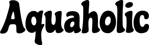 Vorschau des Bootsnamens "Aquaholic" als Schriftzug für "Bootsbeschriftung Neu 41"