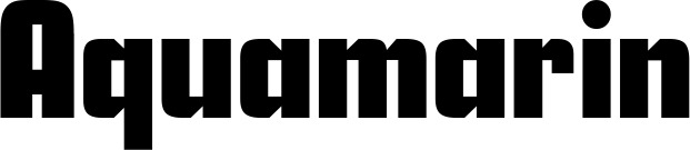 Vorschau des Bootsnamens "Aquamarin" als Schriftzug für "Bootsbeschriftung Neu 11"
