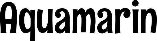 Vorschau des Bootsnamens "Aquamarin" als Schriftzug für "Bootsbeschriftung Neu 68"