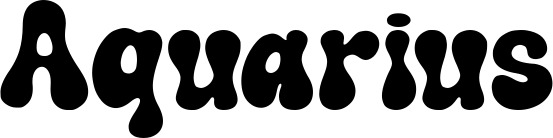 Vorschau des Bootsnamens "Aquarius" als Schriftzug für "Style Neu 62"