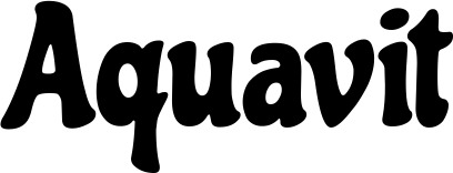 Vorschau des Bootsnamens "Aquavit" als Schriftzug für "Bootsbeschriftung Neu 41"