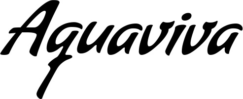 Bootsname 'Aquaviva' angezeigt als 'Bootsbeschriftung Klassisch 57'