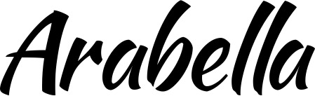 Vorschau des Bootsnamens "Arabella" als Schriftzug für "Bootsbeschriftung Klassisch 73"