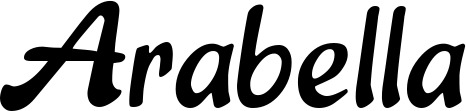 Vorschau des Bootsnamens "Arabella" als Schriftzug für "Bootsbeschriftung Klassisch 15"