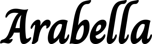 Vorschau des Bootsnamens "Arabella" als Schriftzug für "Bootsbeschriftung Klassisch 51"