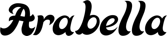 Vorschau des Bootsnamens "Arabella" als Schriftzug für "Bootsbeschriftung Klassisch 33"
