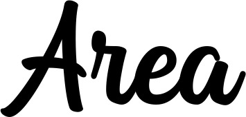 Vorschau des Bootsnamens "Area" als Schriftzug für "Bootsbeschriftung Klassisch 43"