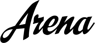 Vorschau des Bootsnamens "Arena" als Schriftzug für "Bootsbeschriftung Klassisch 29"