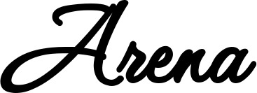 Vorschau des Bootsnamens "Arena" als Schriftzug für "Bootsbeschriftung Klassisch 111"