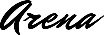 Vorschau des Bootsnamens "Arena" als Schriftzug für "Bootsbeschriftung Klassisch 82"