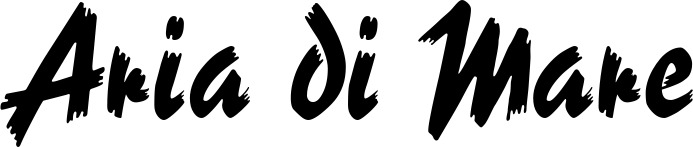 Vorschau des Bootsnamens "Aria di Mare" als Schriftzug für "Bootsbeschriftung Neu 10"