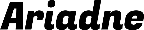 Vorschau des Bootsnamens "Ariadne" als Schriftzug für "Bootsbeschriftung Kursiv 04"