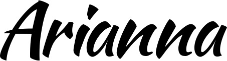 Vorschau des Bootsnamens "Arianna" als Schriftzug für "Bootsbeschriftung Klassisch 73"
