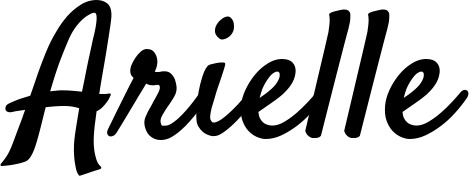 Vorschau des Bootsnamens "Arielle" als Schriftzug für "Bootsbeschriftung Klassisch 96"