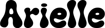 Vorschau des Bootsnamens "Arielle" als Schriftzug für "Bootsbeschriftung Neu 62"