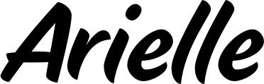 Vorschau des Bootsnamens "Arielle" als Schriftzug für "Bootsbeschriftung Klassisch 19"