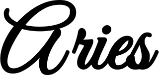 Vorschau des Bootsnamens "Aries" als Schriftzug für "Bootsbeschriftung Klassisch 68"