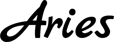 Vorschau des Bootsnamens "Aries" als Schriftzug für "Bootsbeschriftung Klassisch 77"