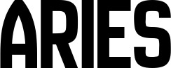 Vorschau des Bootsnamens "Aries" als Schriftzug für "Bootsbeschriftung Neu 58"
