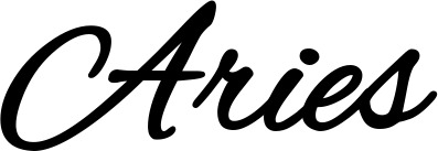 Vorschau des Bootsnamens "Aries" als Schriftzug für "Bootsbeschriftung Klassisch 35"