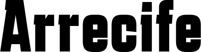 Vorschau des Bootsnamens "Arrecife" als Schriftzug für "Bootsbeschriftung Fett 41"