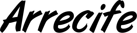 Vorschau des Bootsnamens "Arrecife" als Schriftzug für "Bootsbeschriftung Klassisch 38"