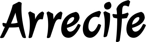 Vorschau des Bootsnamens "Arrecife" als Schriftzug für "Bootsbeschriftung Klassisch 72"