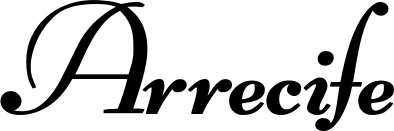Vorschau des Bootsnamens "Arrecife" als Schriftzug für "Bootsbeschriftung Klassisch 76-A"
