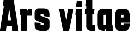 Vorschau des Bootsnamens "Ars vitae" als Schriftzug für "Bootsbeschriftung Fett 41"