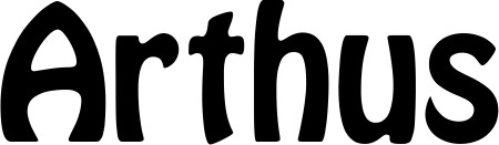 Vorschau des Bootsnamens "Arthus" als Schriftzug für "Bootsbeschriftung Fett 01"