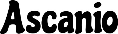 Vorschau des Bootsnamens "Ascanio" als Schriftzug für "Bootsbeschriftung Neu 41"