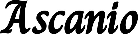 Vorschau des Bootsnamens "Ascanio" als Schriftzug für "Bootsbeschriftung Klassisch 51"