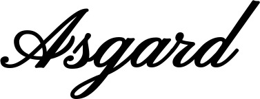 Bootsname 'Asgard' angezeigt als 'Bootsbeschriftung Klassisch 107'