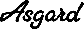 Bootsname 'Asgard' angezeigt als 'Bootsbeschriftung Klassisch 65'