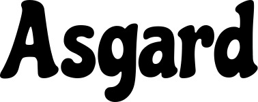 Vorschau des Bootsnamens "Asgard" als Schriftzug für "Bootsbeschriftung Klassisch 53"