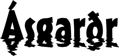 Vorschau des Bootsnamens "Ásgarðr" als Schriftzug für "Bootsbeschriftung Neu 13"
