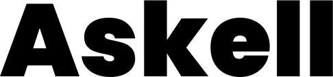 Vorschau des Bootsnamens "Askell" als Schriftzug für "Bootsbeschriftung Neu 61"