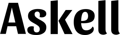 Vorschau des Bootsnamens "Askell" als Schriftzug für "Bootsbeschriftung Fett 36"