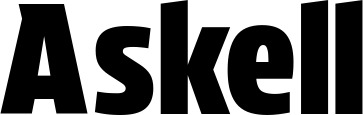 Vorschau des Bootsnamens "Askell" als Schriftzug für "Bootsbeschriftung Fett 33"
