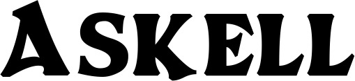 Vorschau des Bootsnamens "Askell" als Schriftzug für "Bootsbeschriftung Neu 37"