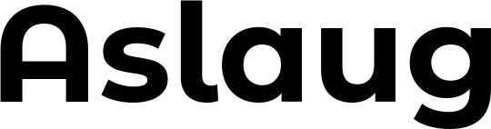 Vorschau des Bootsnamens "Aslaug" als Schriftzug für "Bootsbeschriftung Fett 26"