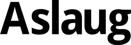 Vorschau des Bootsnamens "Aslaug" als Schriftzug für "Bootsbeschriftung Fett 07"