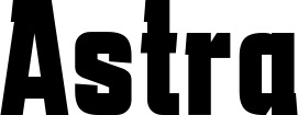 Vorschau des Bootsnamens "Astra" als Schriftzug für "Bootsbeschriftung Fett 41"